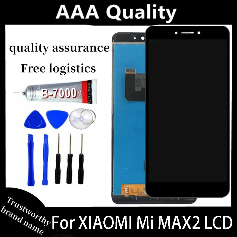 

100% Tested Screen For Xiaomi Mi MAX 2 LCD Display Touch Screen Digitizer Assembly With Frame For Mi Max2 LCD Screen