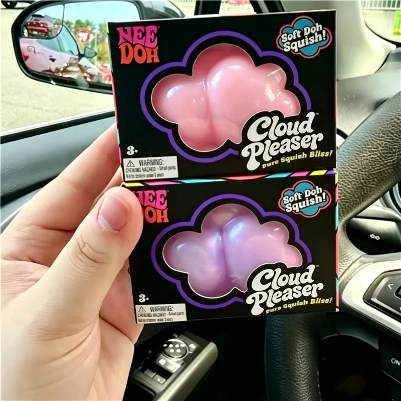 Needoh Cloud Pleaser Squishy Fidget Relief Sensory Toy Iridescent Pearl Cloud 3 Color Stress Heal Relax Leisure Ball For ADHD