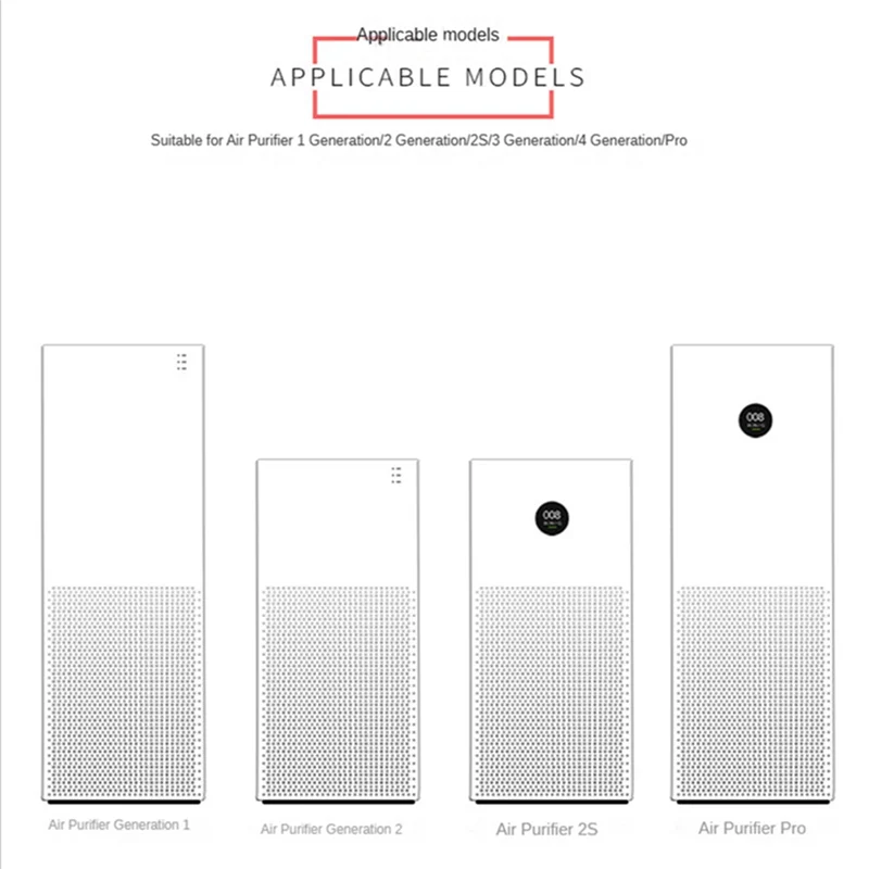 Фильтр для очистителя воздуха Xiaomi Mi для очистителя воздуха Xiaomi Mijia 2 2C 2H 2S 3 3C 3H Pro, угольный HEPA-фильтр, замена