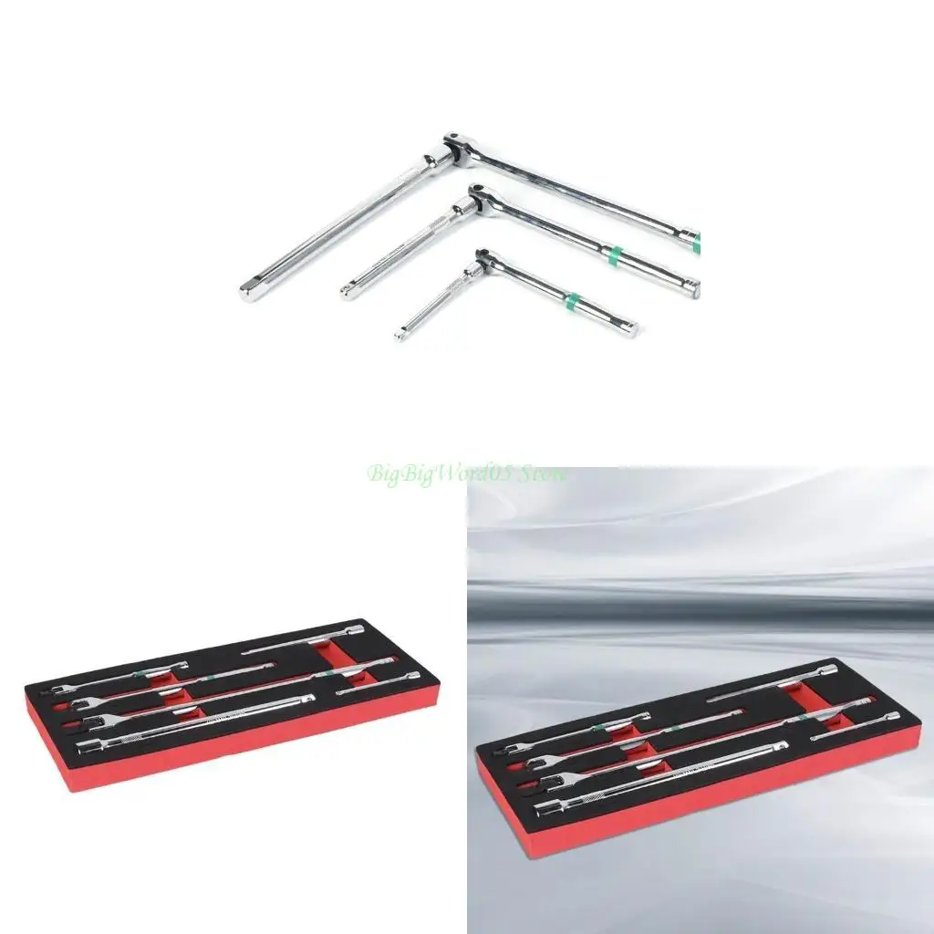 

24te 6pcs f Ручка рулевого управления набор гаечных ключей 1/4 3/8 дюйма
