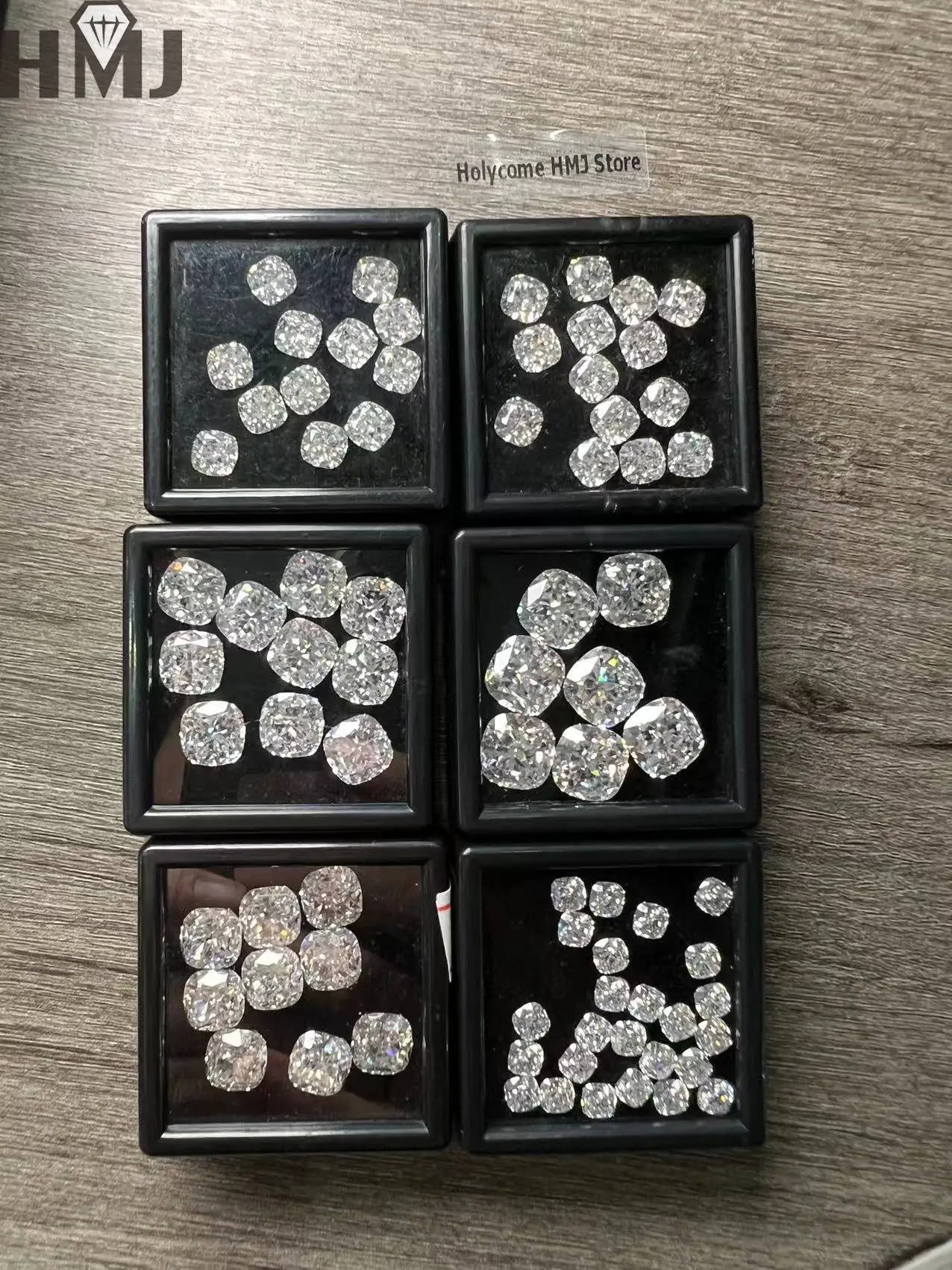 Crushed Ice Kussen Geslepen Losse Moissanite Steen VVS1 D Kleur Losse Lab Grown Diamond met GRA Certificaat Edelstenen Groothandel