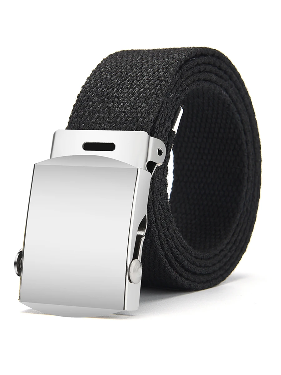 1Pcs Neue Mode Unisex Taktische Taille Gürtel Jeans Männlichen Casual Männer Frauen Gürtel Leinwand 3,0 cm Gurtband Bund ceinture Femme Gürtel – Detail 5