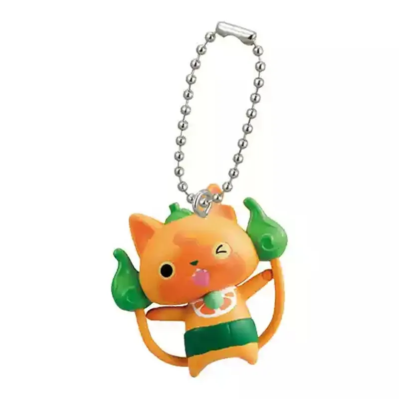 6 قطعة 3 سنتيمتر الفاكهة اليابانية يوكاي ساعة عمل الشكل دمية البلاستيكية جمع العنب البطيخ لعبة مجسمة #5