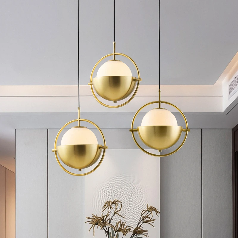 

Modern dining room, bar counter, small chandelier, light luxury, bedroom personality, bedside chandelier light, very simple