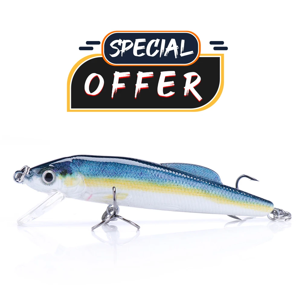 GOBASS Special Offer Limited 60mm 4g Rattlin Fishing Lure Slow Sinking Wobbler For Pike Perch Tackle