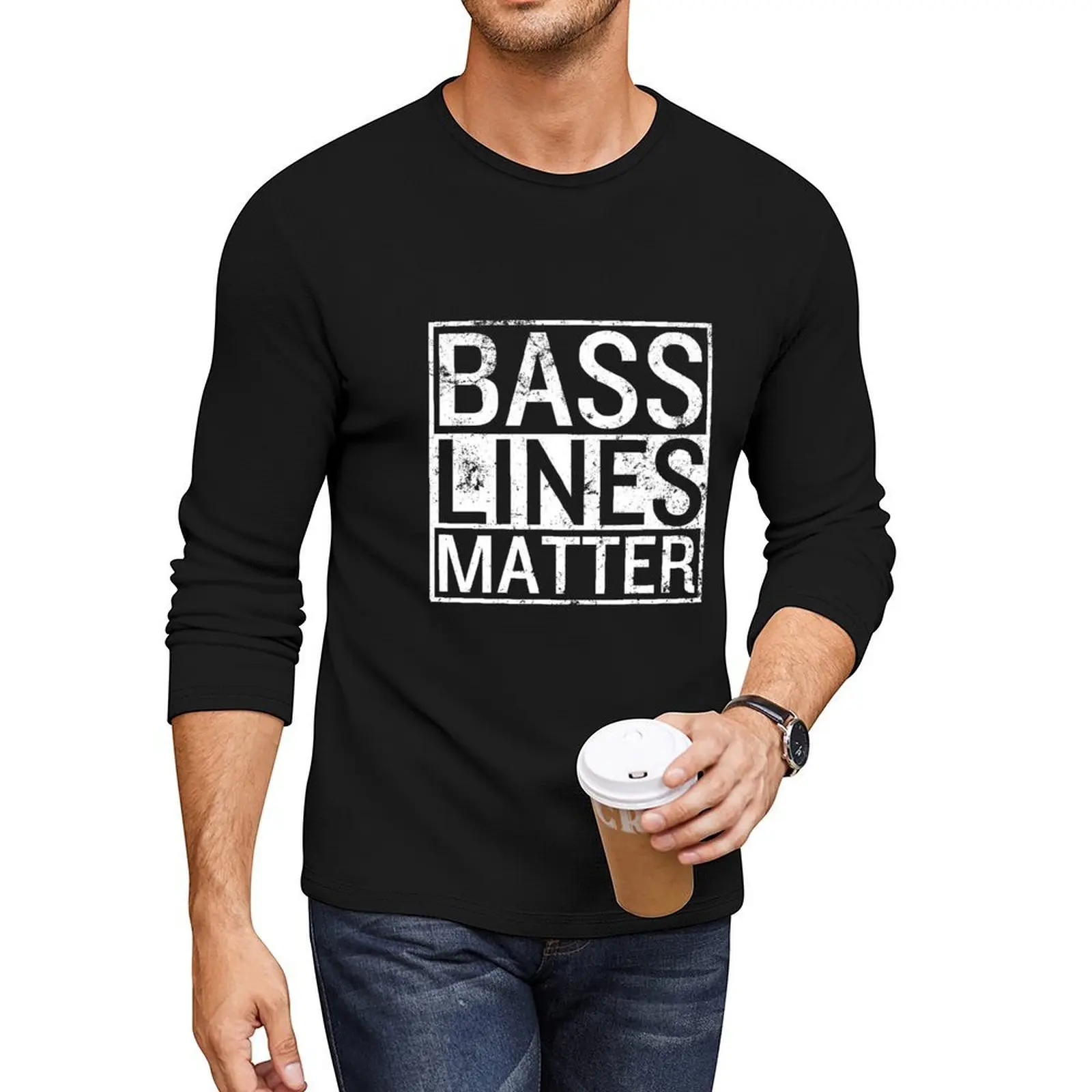 

Bass Lines Matter Bass Guitarist Player Band Bassist Long T-Shirt vintage clothes quick drying t-shirt men workout shirt