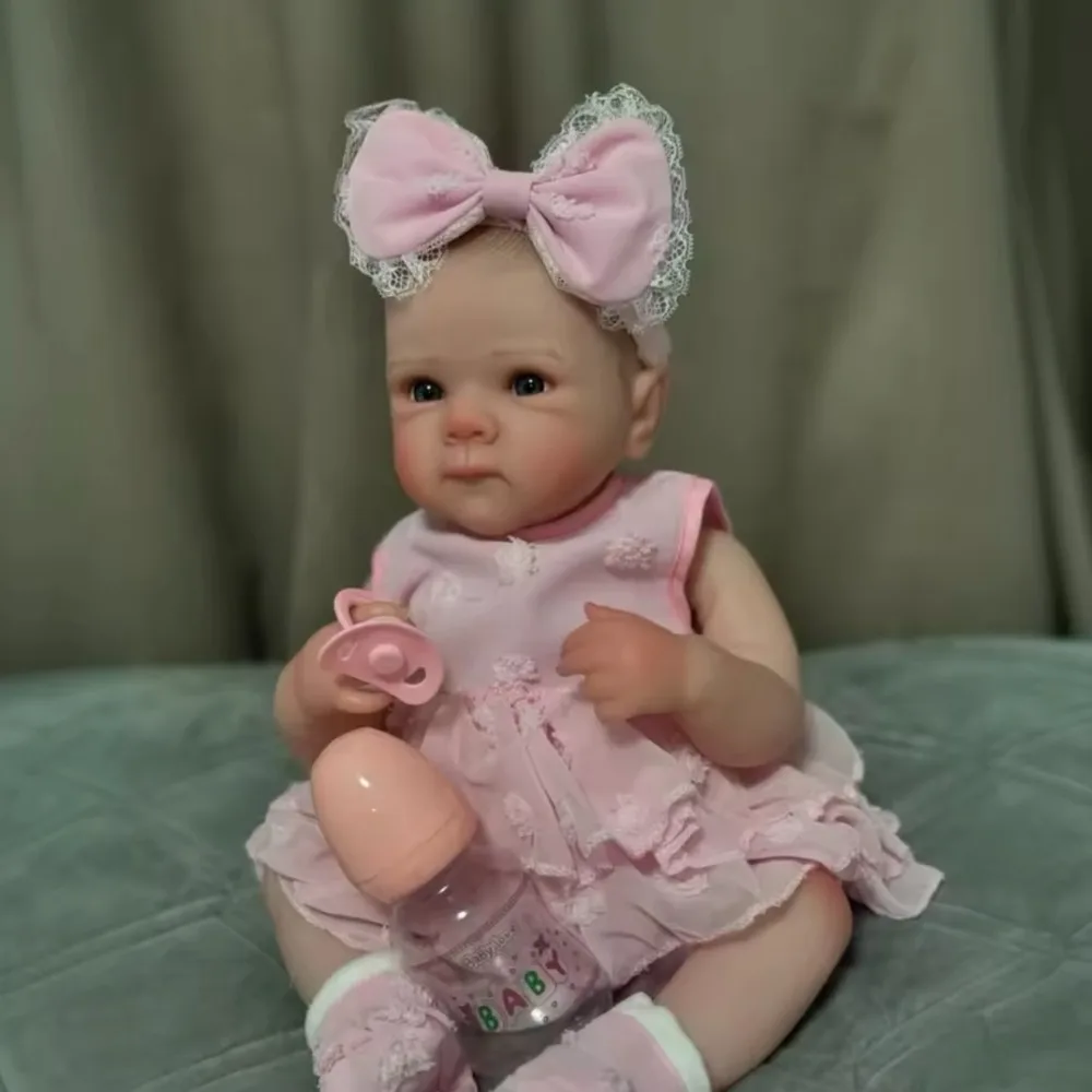 دمية أطفال حديثي الولادة من بيتي بيبي مقاس 18 بوصة مصنوعة يدويًا من الفينيل الناعم بالكامل دمية طفلة تولد من جديد لهدايا أعياد الميلاد
