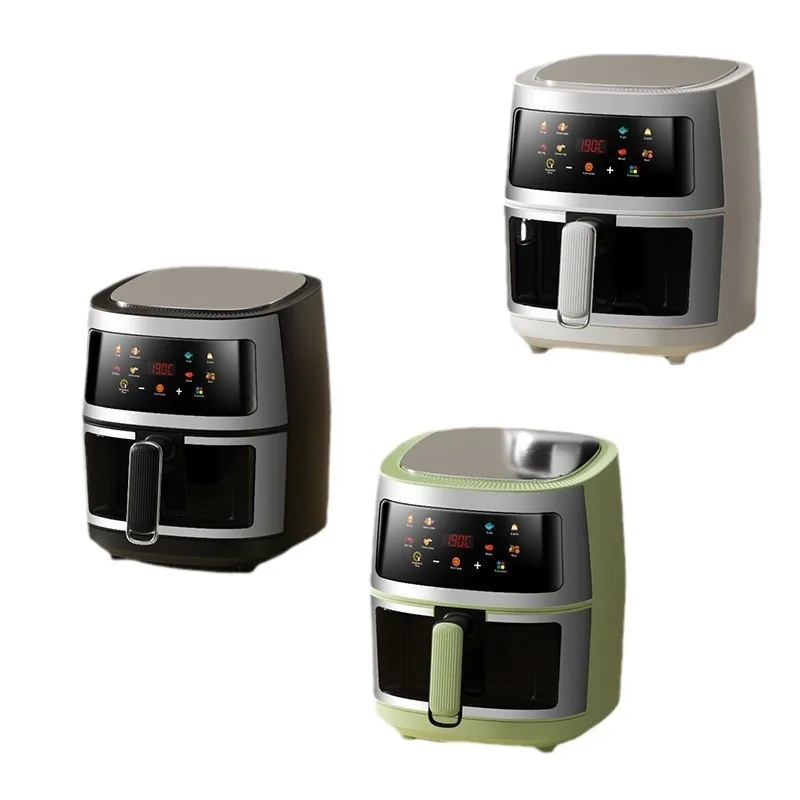 Visualair fryerhouseholdmulti-function touchscreenlargecapacitystainlesssteelelectricfryerair fryers airfryer  bear air fryer