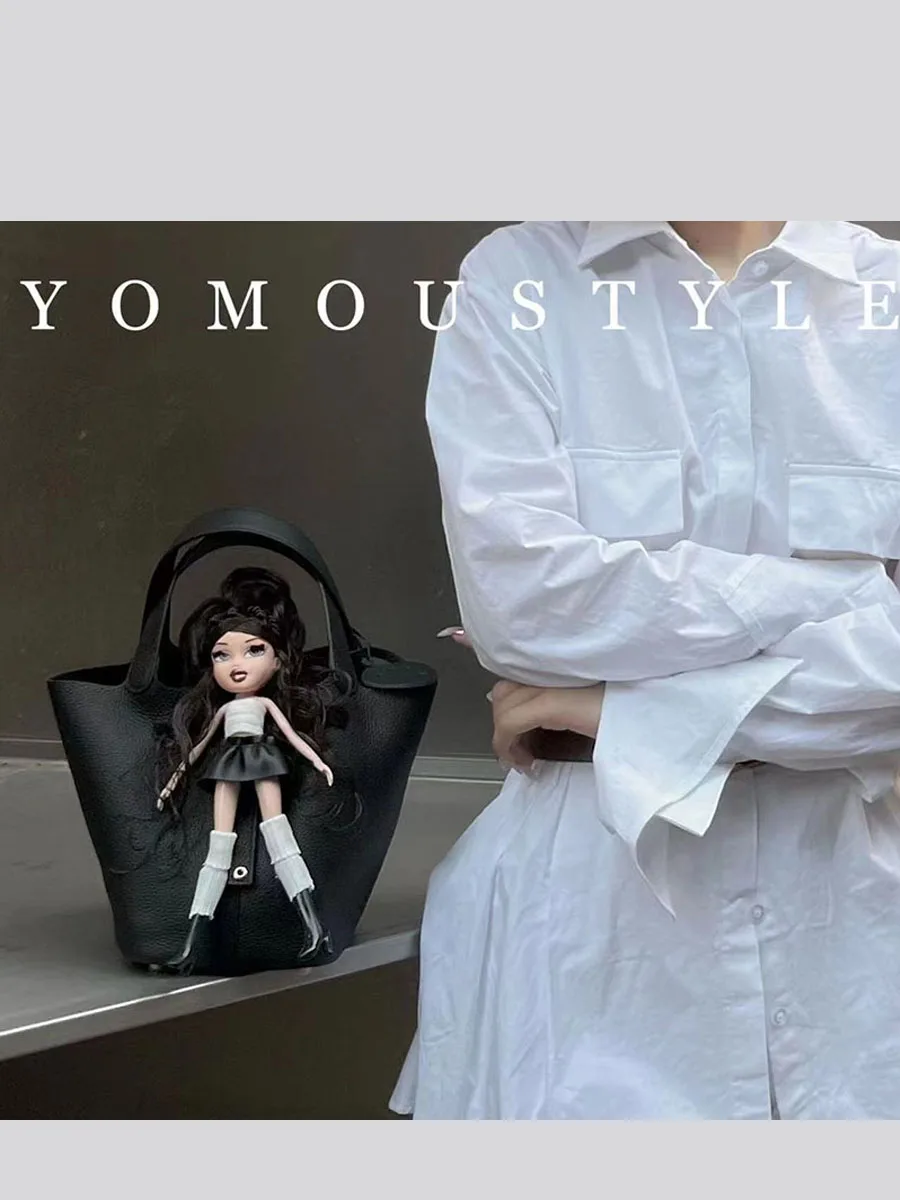 Litschi Muster Puppe Parodie heiße Mädchen Puppe super coole Einkaufstasche Tasche Clutch Umhängetasche