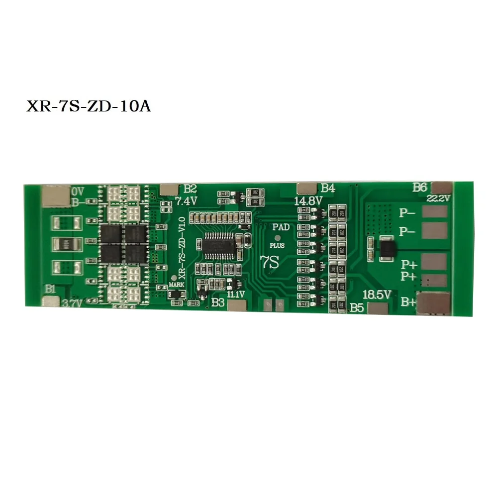 Protection Board Battery Board Electric Diy Tools 10A/20A/30A 7S 24V Lithium Battery Board With Battery Balancer