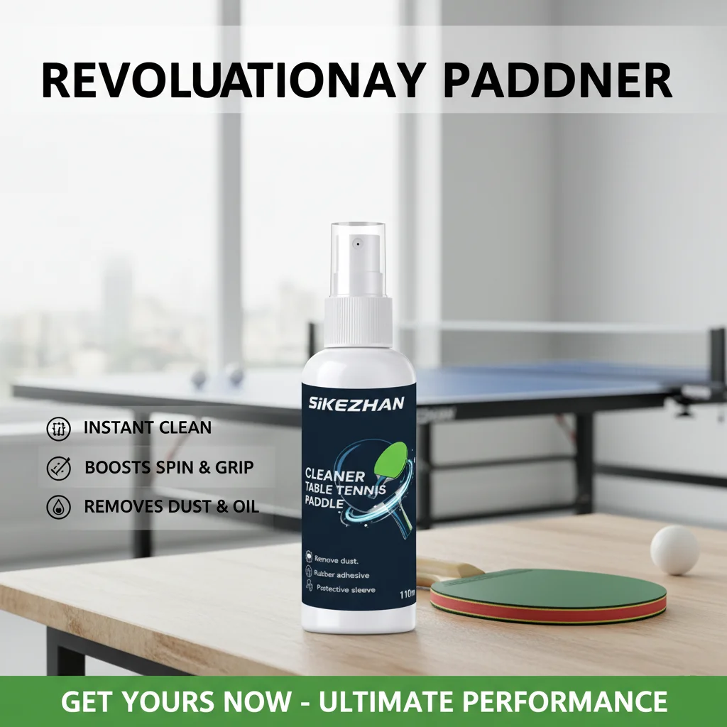 Ping Pong Paddle Cleaner Spray Table Tennis Racket Rubber Cleaning Agent Remove Dust Sweat Maintain Spin Sticky Surface