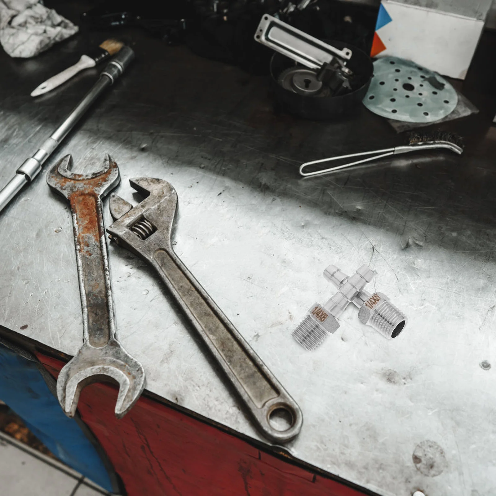 2 Pcs Stainless Steel 8mm Hose Barb 1 4 NPT External Thread Home Brewing Pipe Fittings Leak Proof Easy Install Disassemble High