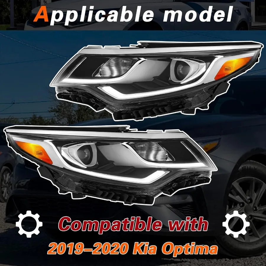 Optima Headlight Assembly Pair 2