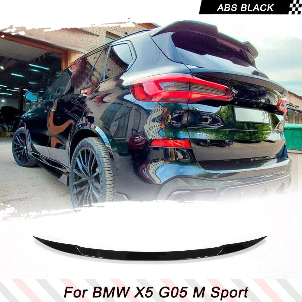 

Спойлер заднего багажника автомобиля для BMW X5 G05 2019 2020, среднее крыло багажника автомобиля, глянцевый черный задний средний спойлер, крыло багажника, губа