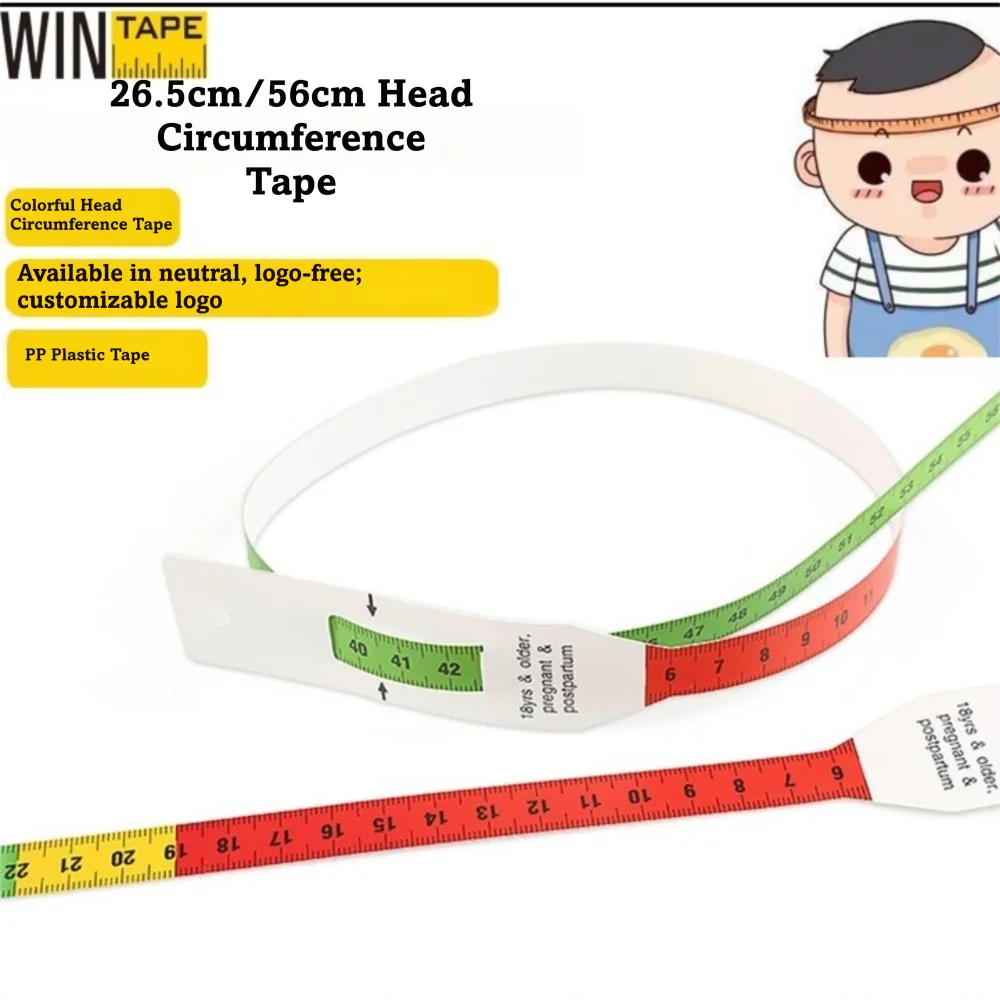 Reusable Head Circumference Tape Measure Lightweight Non-Stretchable Body Measurement Growth Tool Plastic Material