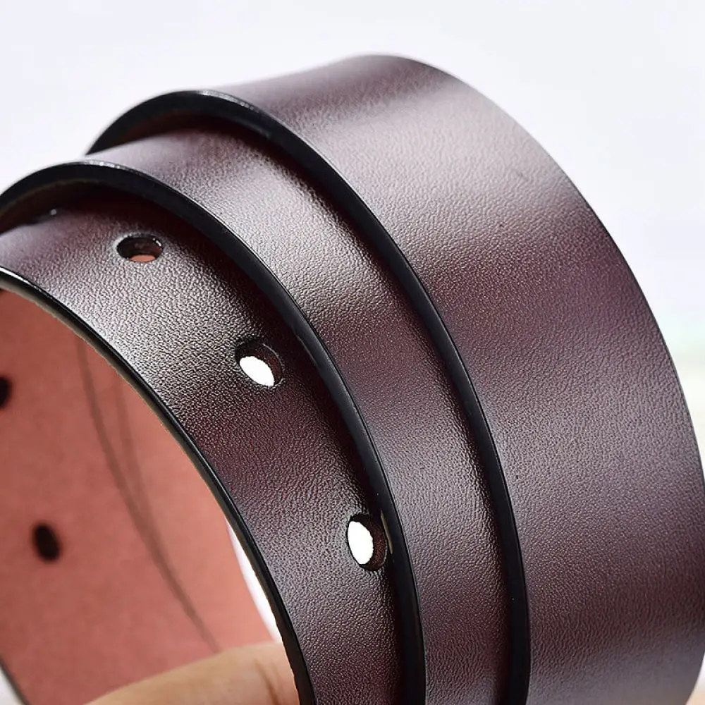 Stylish Women Cowhide Belt Simple Pin Buckle Waistband For Ubelt Fashion Classic Elegant Leather Accessory