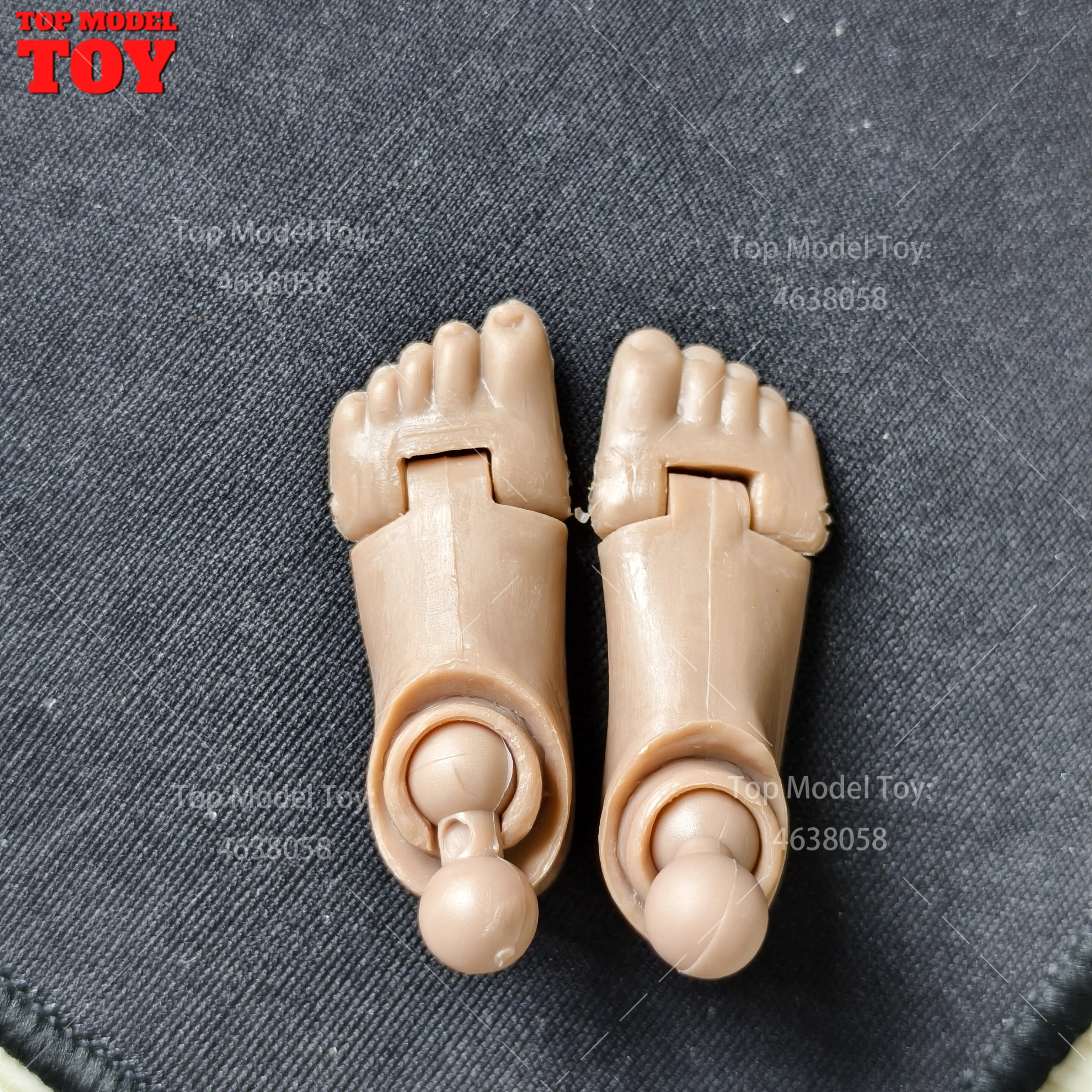 1/6 Scale Wheat Skin Bare Feet Accessory Model for 12