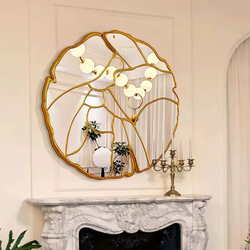 Funky Luxury Mirror Decoration Modern Wall Nordic Accessories Irregular Cloud Mirror Aesthetic Star Espelhos Home Decorations