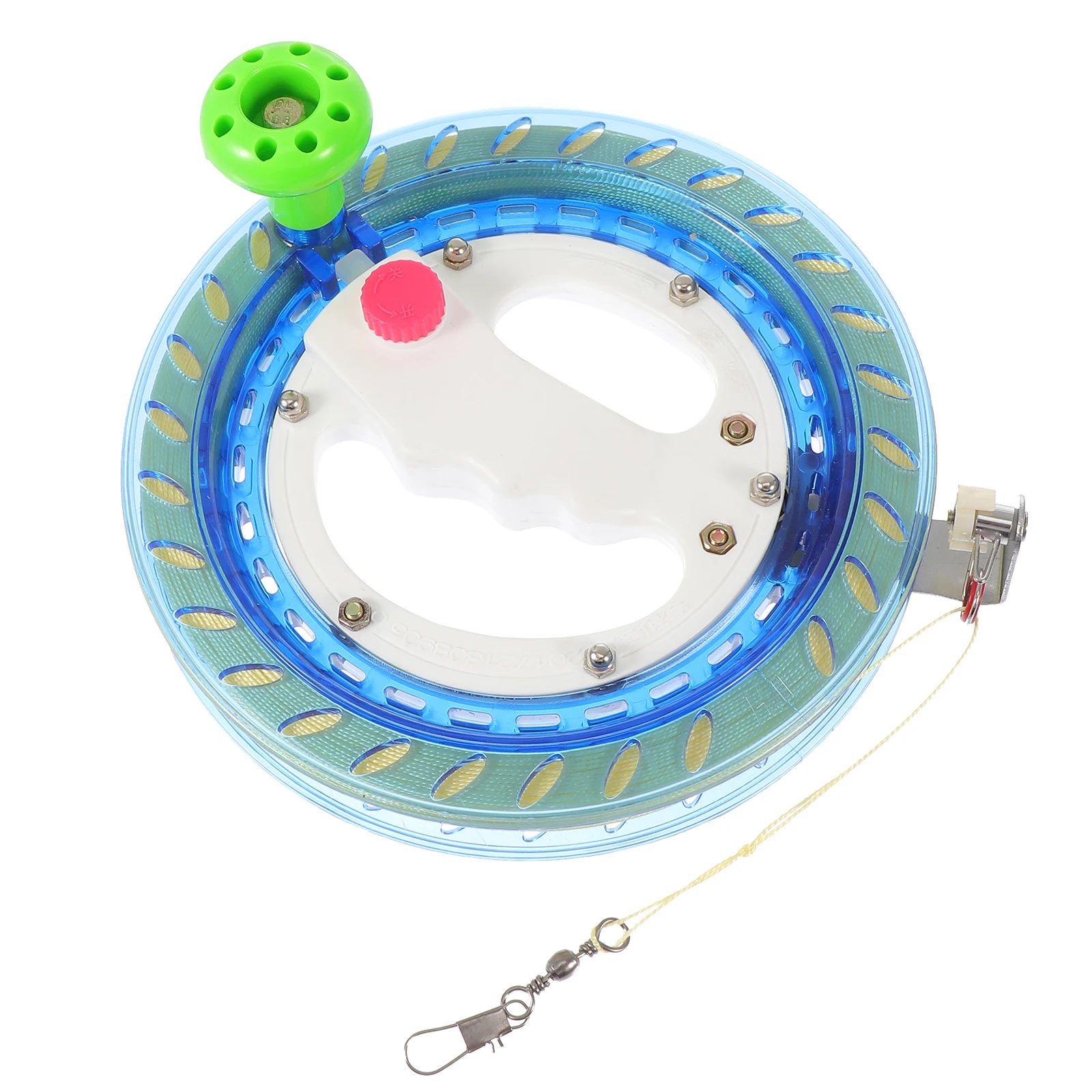 Enrouleur de bobine de verrouillage automatique, roue de ligne, fournitures de vol pour cerf-volant d'extérieur, accessoires de cerf-volant en plastique léger, outil de vol, 1 ensemble 1 ensemble