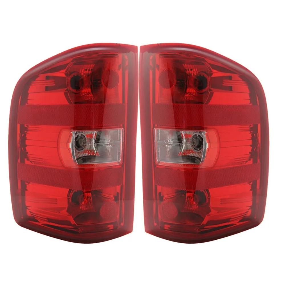 Brake Lights Assembly Shell For Chevrolet 07-13 Silverado taillight Solod original car halogen assembly red border version