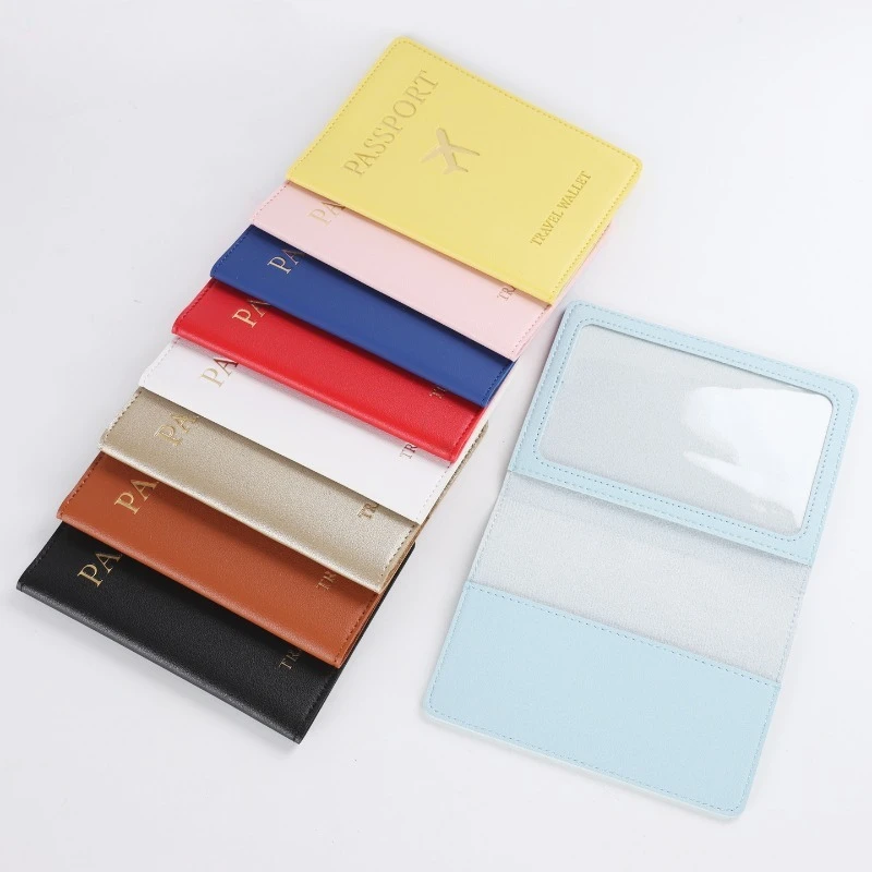 

Pu Passport Protective Cover Bank Card Holder Case Travel Document Fashion Men and Women card Passport Holder Wallet
