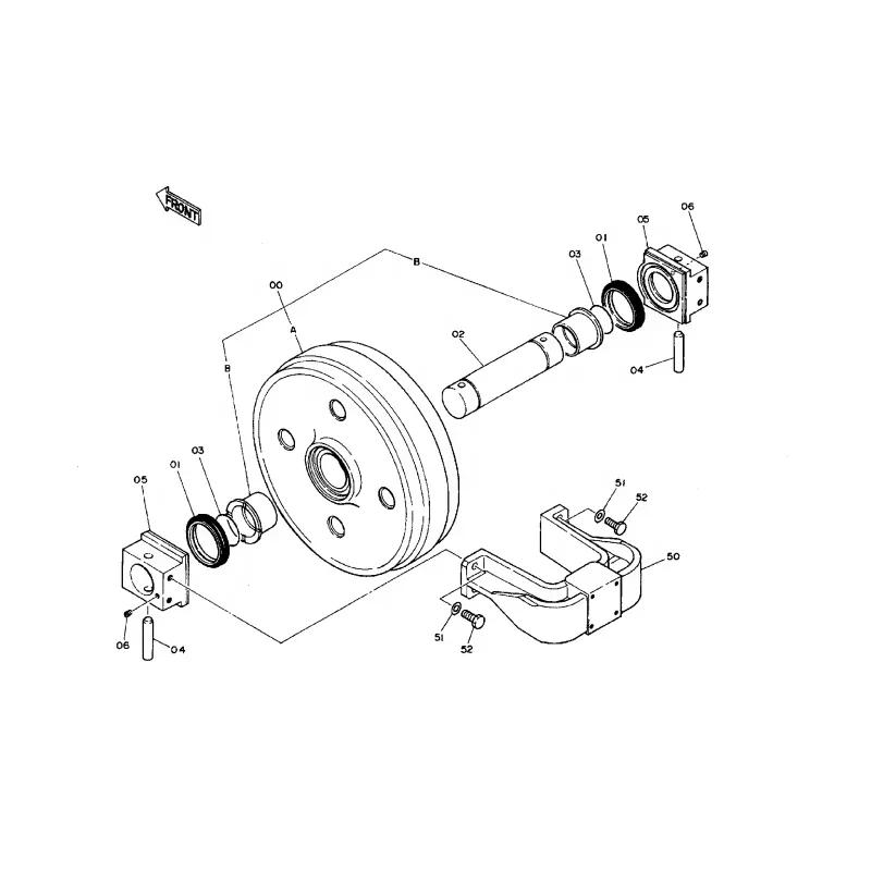 9064899 9064302 9195028 For 1900 Excavator Track Tensioner Front Wheel EX1800 Idler EX1800-2 Adjuster Cylinder