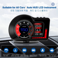 Digital Speedometer OBD2 GPS HUD Gauge On-board Computer Head Up Display Fuel Consumption Coolant Turbo Speed Alarm for All Cars