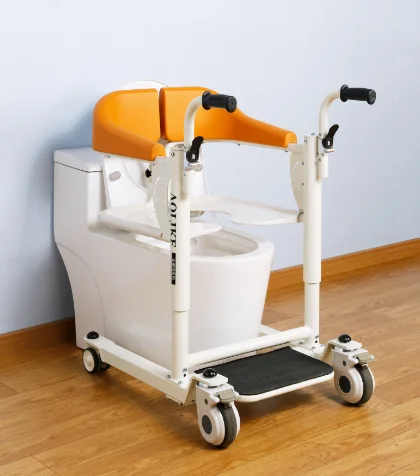 Latest innovative products electric patient Move toilet transfer wheel chair patient lift with remote control