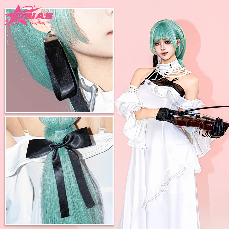 Conjunto de fantasia de cosplay OSIAS Phrolova peruca Phrolova sapatos