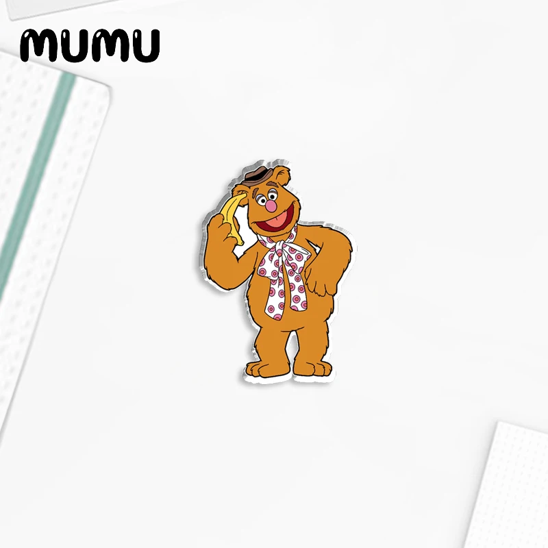 2024 New The Muppets Lapel Pin Miss Piggy Fozzie Acrylic Brooches Handmade Epoxy Jewelry Shirt Bag Badge