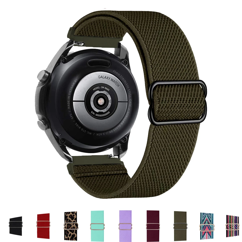 22 مللي متر نايلون الرياضة حزام (for) ساعة حزام ل Garmin Venu 2 / Vivoactive 4/Forerunner 265 255 سوار ل ساعة هواوي GT 2 46 مللي متر العصابات