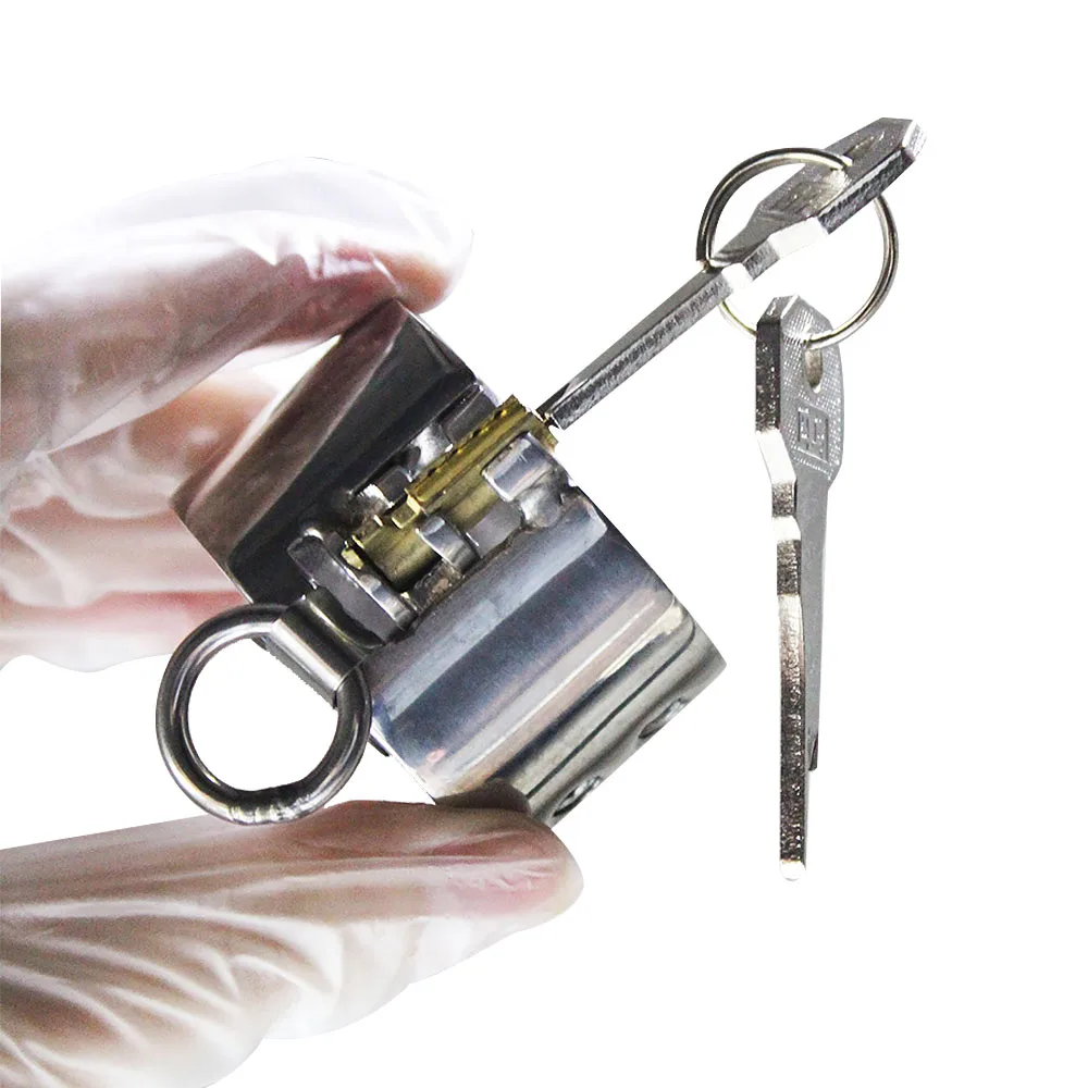 Camilla de bolas de acero inoxidable, dispositivo de jaula de restricción de castidad, anillo Bloqueable, colgante de escroto, retraso de eyaculación, juguete sexual