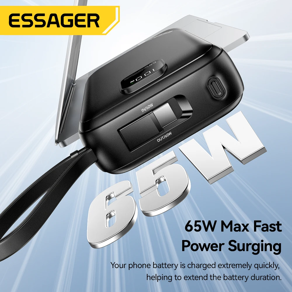 Essager Power Bank 65W 20000MA - Portable Charger 20000Mah ulasan dan harga