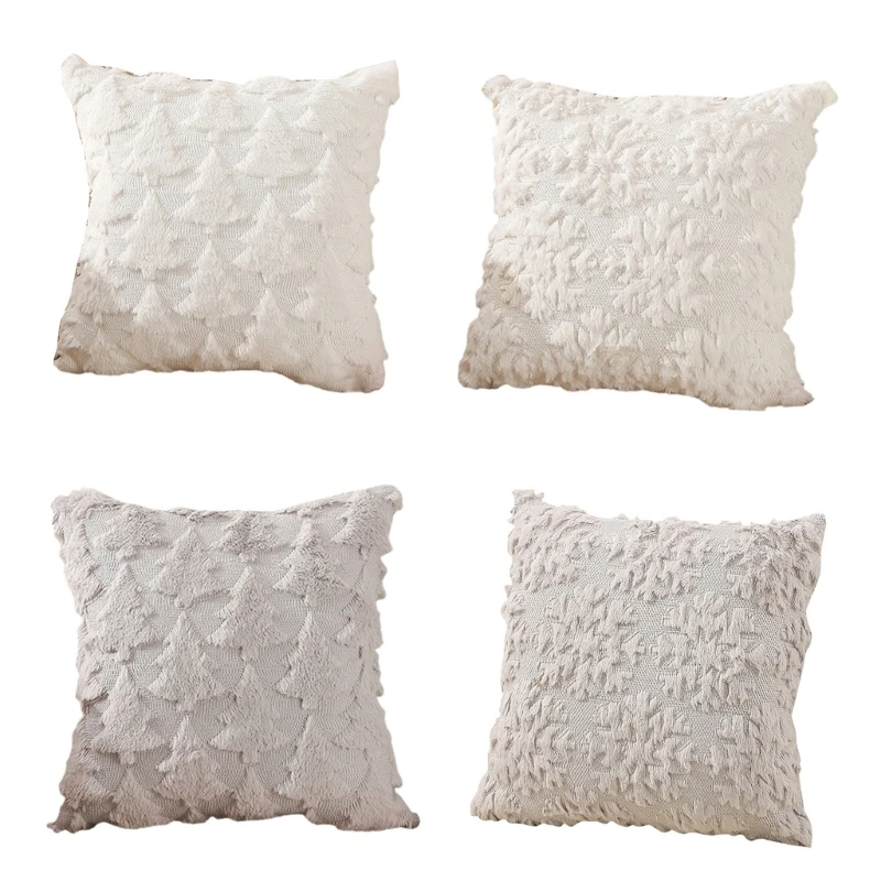 N0HB Cushion Shell Pillow Sham Soft and Decorative Christmas Pillow Case