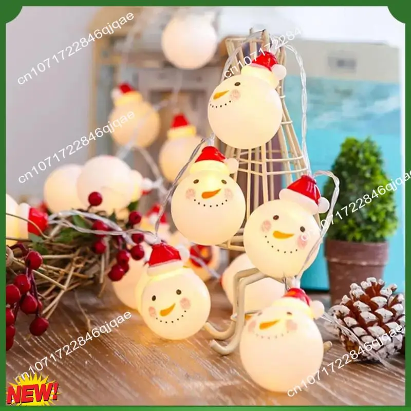 

A48I LED Snowmans String Light Outdoor For Christmas Garden Decor For Holiday Lighting Decor Wedding Decor Light 1.5M 10 Lamp Du