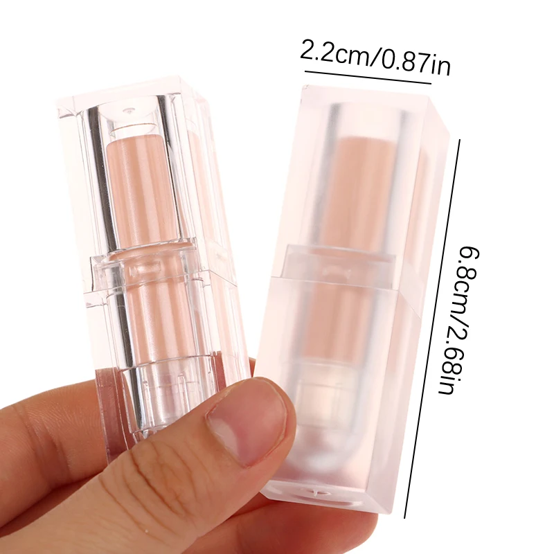 أنبوب أحمر شفاه مربع قابل لإعادة الملء ، أنبوب بلسم الشفاه ، مواد تغليف مستحضرات التجميل ، حاويات مستحضرات التجميل ، هدية تصنعها بنفسك ،