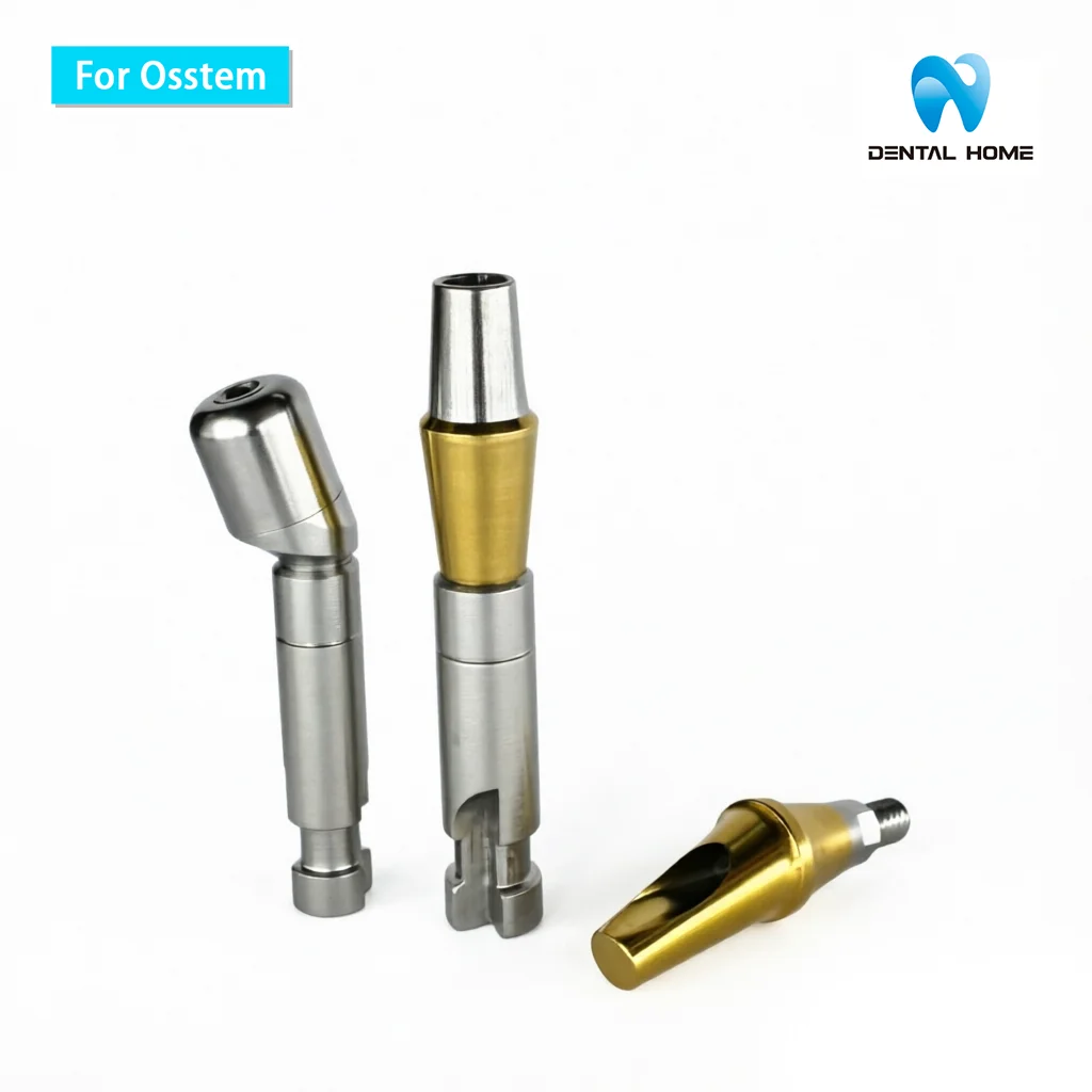 For Osstem Straight(0°) Abutment Multi unit Straight Abutment Temporary Abutment Temporary cylinder  Fixture Lab Analog