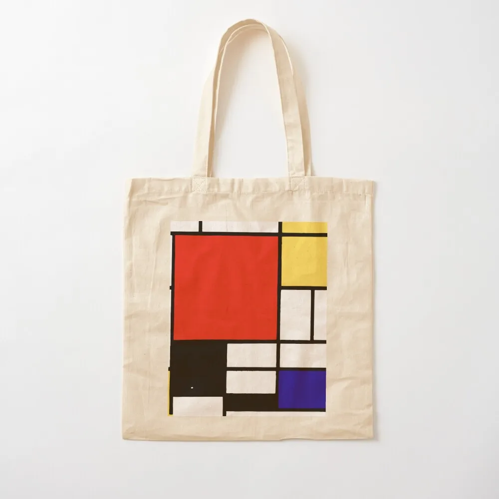 

Mondrian Tote Bag Canvas stote bag tote bags men Large bags for women Canvas Tote Bag