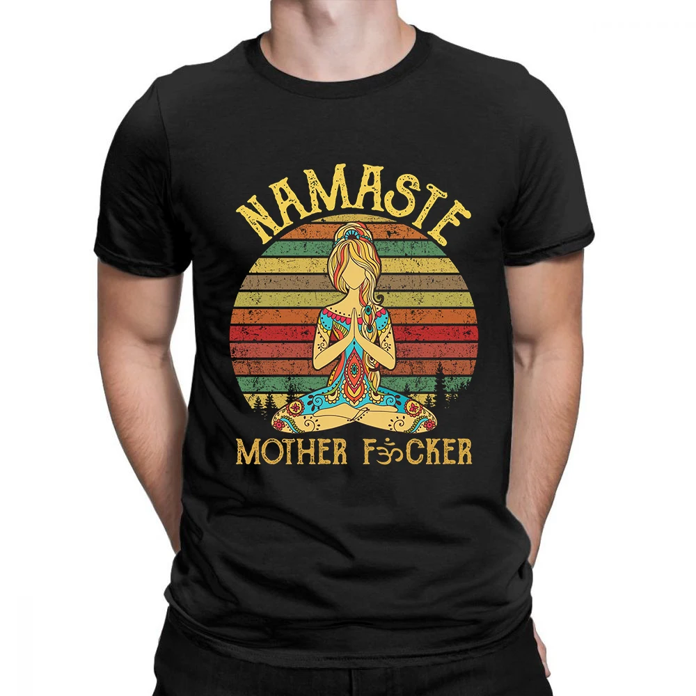 Namaste Mother T-Shirt Men O Neck cool summer T Shirts Short Sleeve Tees fashion Tops