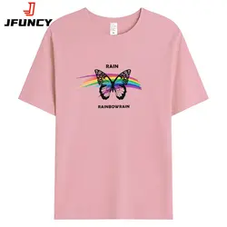 Bluzki damskie z krótkim rękawem T-shirty damskie koszulki z motywem serca 2024 nowa kobieta bawełniana koszulka odzież damska