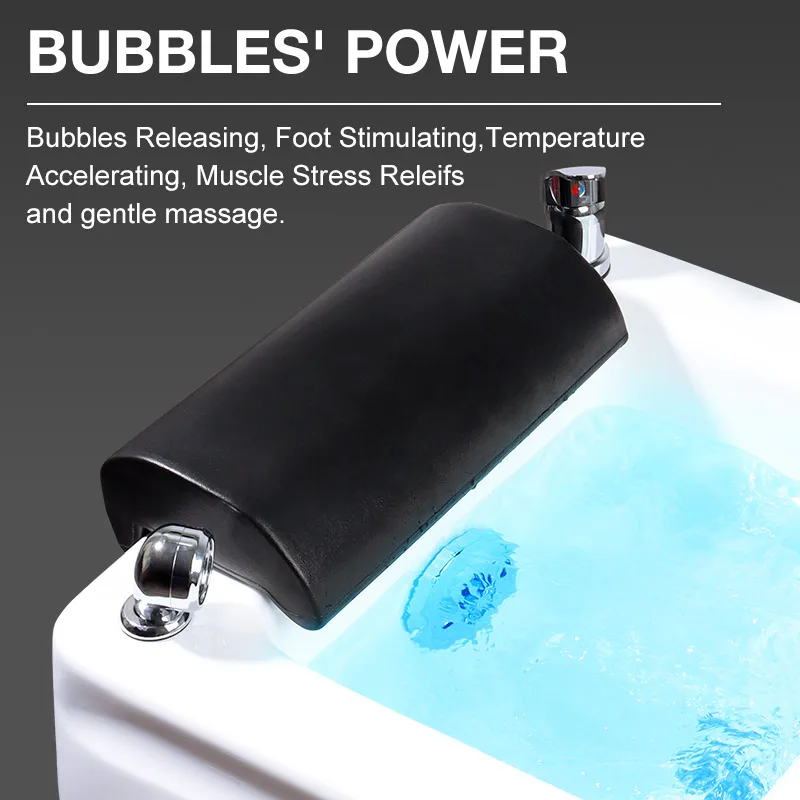 Pedicure Sink for Foot SPA Bath Tub Foot Salon Nails Basin With Massager Surfing Stress Relief