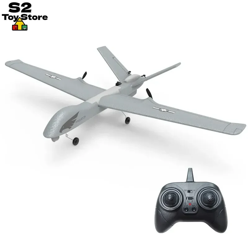 Z55 3CH EPP RC Airplane Predator Style Fixed Wing Glider with Easy Launch Remote Control Aircraft for Beginners Adults Birthday