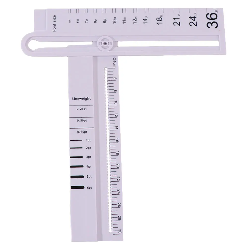 30cm Geometric Drawing Ruler White Angle Measurement Folding Geometric Ruler Measuring Tool Manual Circular Drawing Ruler