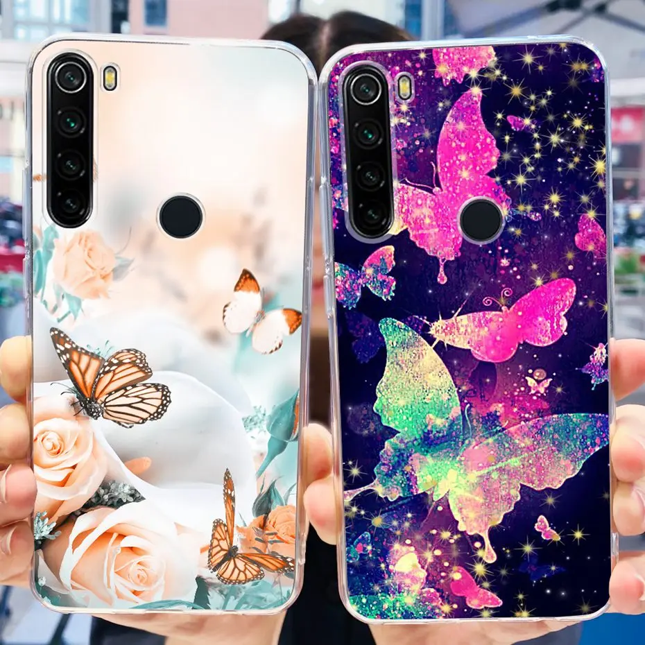 For Xiaomi Redmi Note 8 8T Phone Cases Fashion Painted Soft Silicone Back Cover For Redmi Note 8 Pro Funda Note8 T 8Pro Bumper
