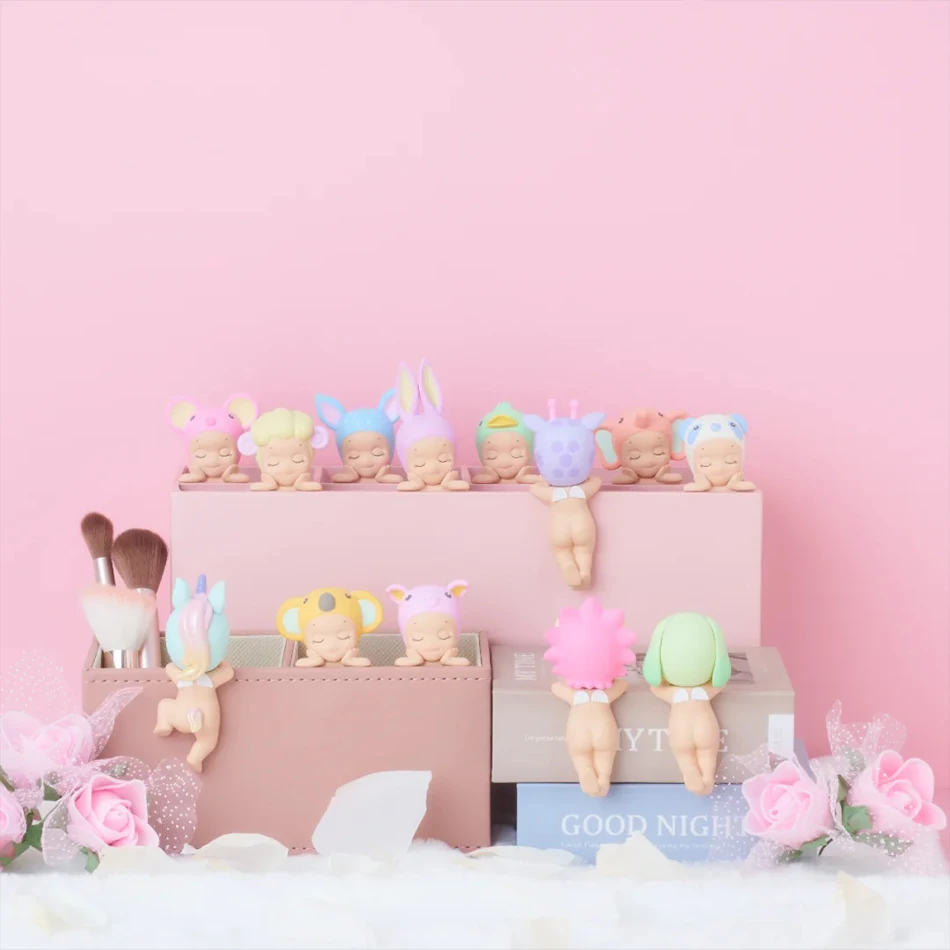 Sunny Angel Mini Figures series Hippers Blind Box Mysteries Kawaii Ornament Doll Kid Phone Decoration Cute Christmas Gift