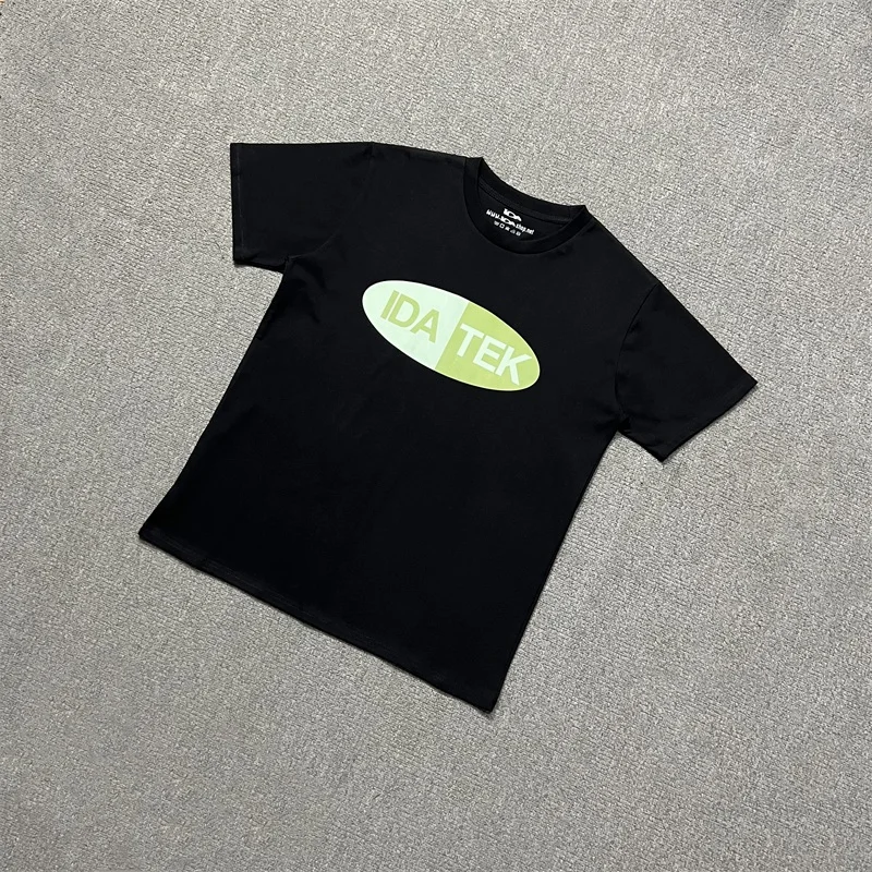 

Black Ida.sply Mens Short Sleeves Oversized Womens Pure Cotton Casual T-Shirts