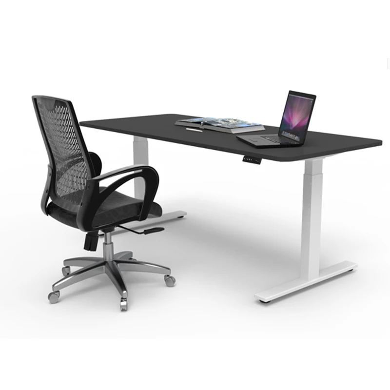 Modern Office home furniture  Metal Frame stand up electric lift desk  Dual Motor Height Adjustment Computer Desk