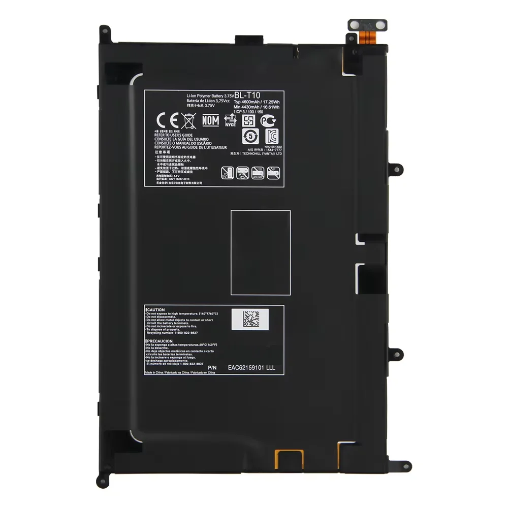 BL-T10 بطارية بديلة لجهاز LG GPAD G PAD 8.3 G Tablet 8.3 V500 VK810 BL-T10 4460mAh