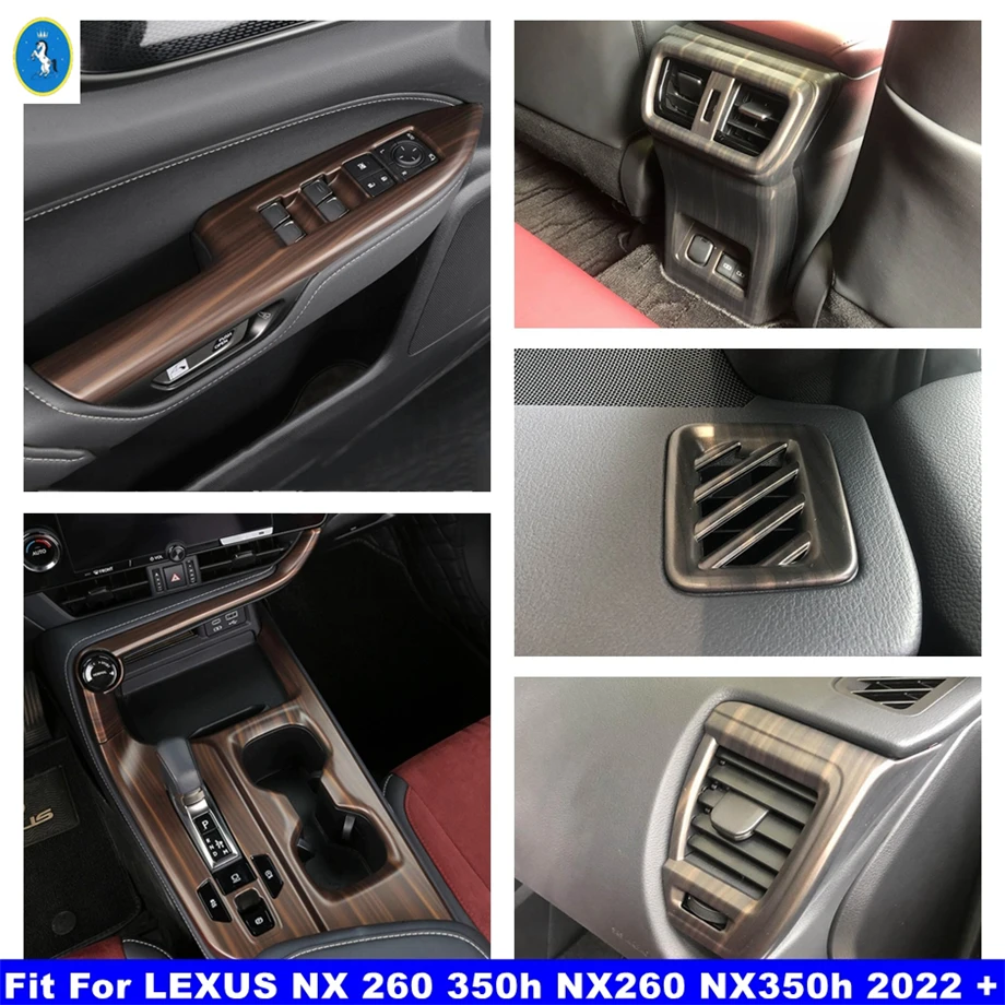 Car Glass Switch / Gear Shift Panel / Air Vent Cover Trim For LEXUS NX 260 350h NX260 NX350h 2022 2023 2024 Interior Accessories