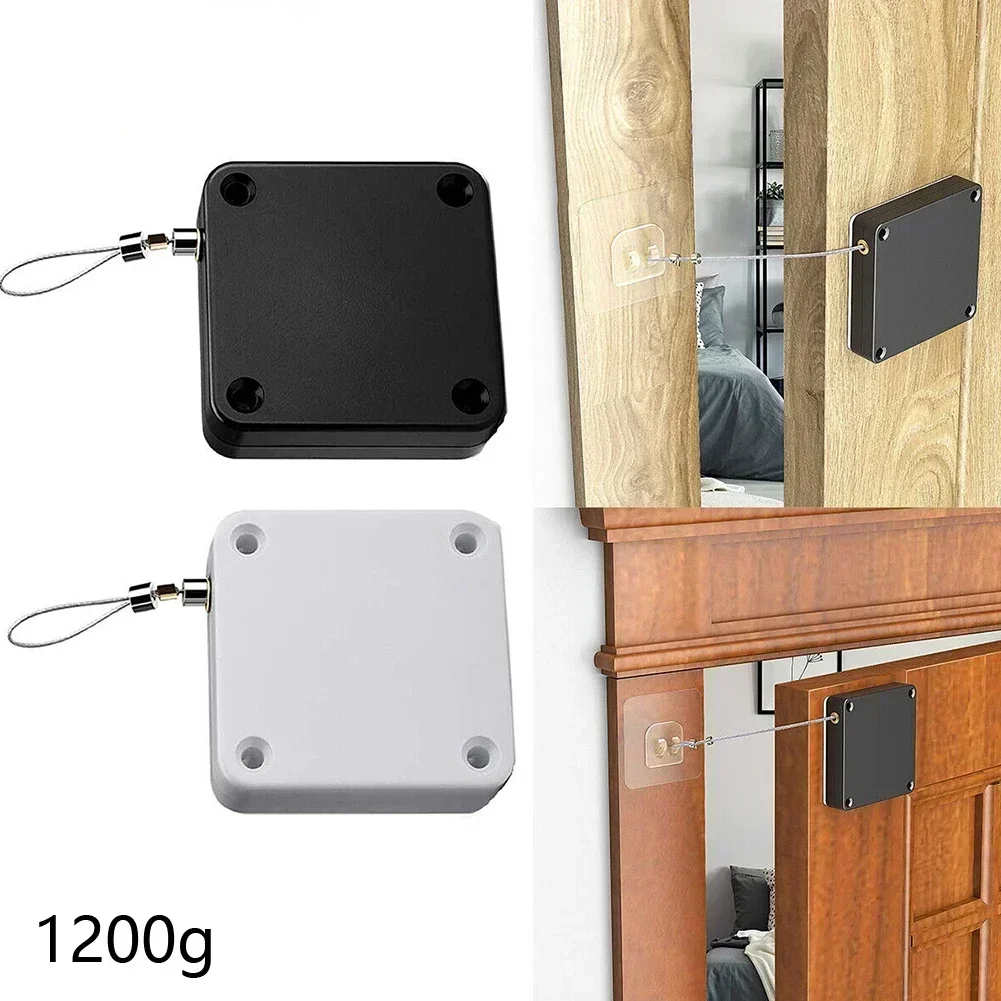 Automatic Sensor Door Closer Punch-Adjustable Door Stopper Automatically Close Door Bracket Closer Home Improvement